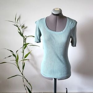 The Limited ribbed top blue